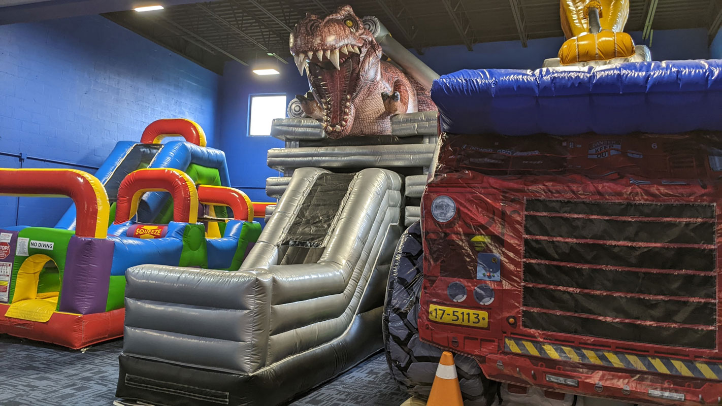 Bouncyland is a Family Activity Entertainment Center For Kids & Children in Muncie, Indiana! Features 15 bounce houses, toddler zone play area, arcade, birthday party hosting, My Plushy Pals where you can create your own stuffed animal, and concessions & dining! There's so many fun things for kids & children to do at Bouncyland in Muncie!