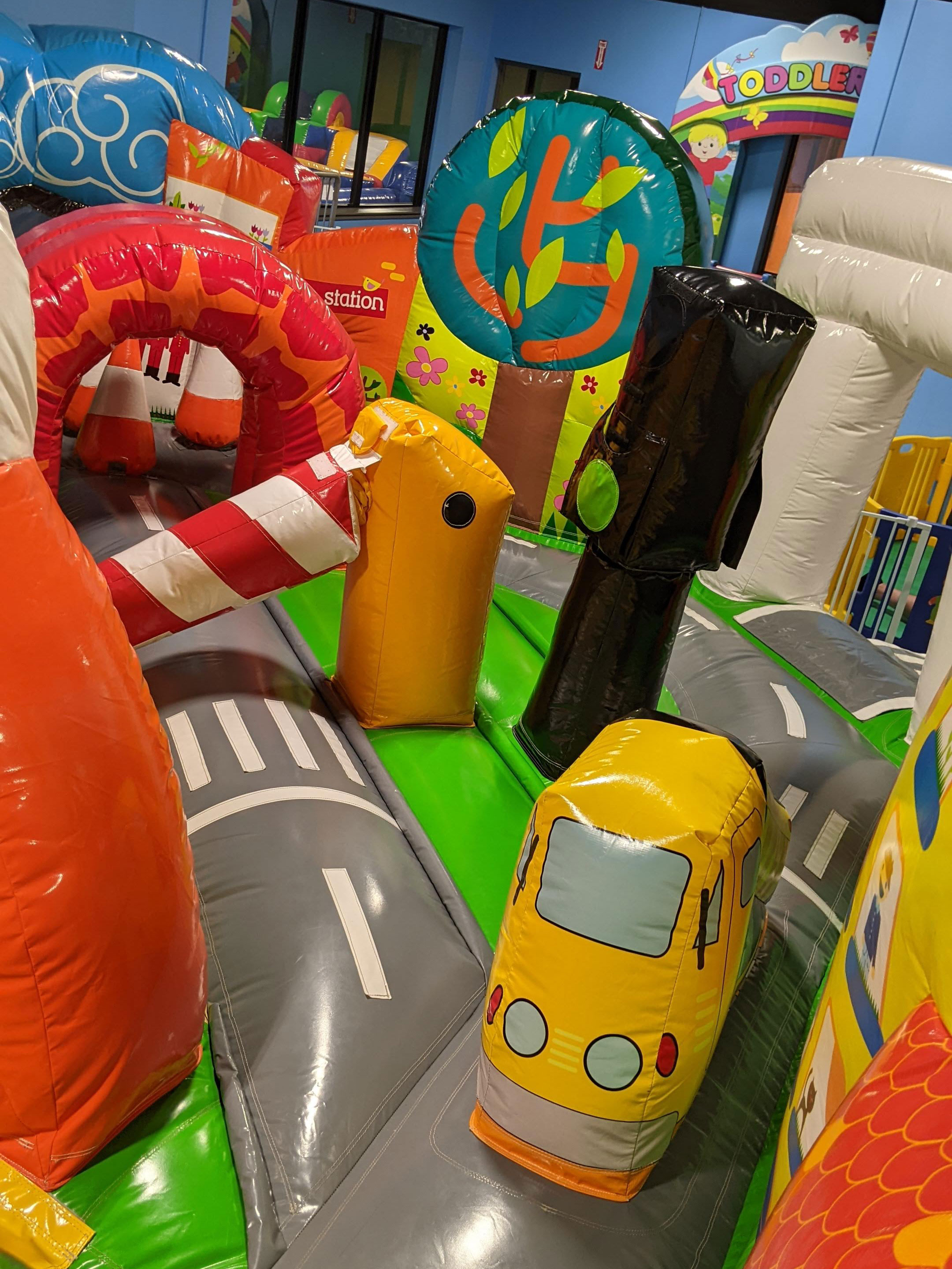 Bouncyland is a Family Activity Entertainment Center For Kids & Children in Muncie, Indiana! Features 15 bounce houses, toddler zone play area, arcade, birthday party hosting, My Plushy Pals where you can create your own stuffed animal, and concessions & dining! There's so many fun things for kids & children to do at Bouncyland in Muncie!